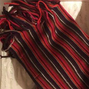 Red stripey scarf